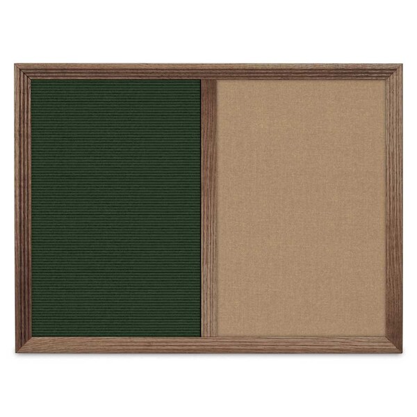 Enclosed Corkboard, 1 Door, 60"x36", 4" Fra